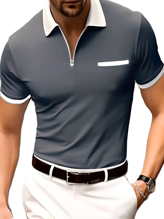 Winton - Chemise décontractée zippée pour hommes