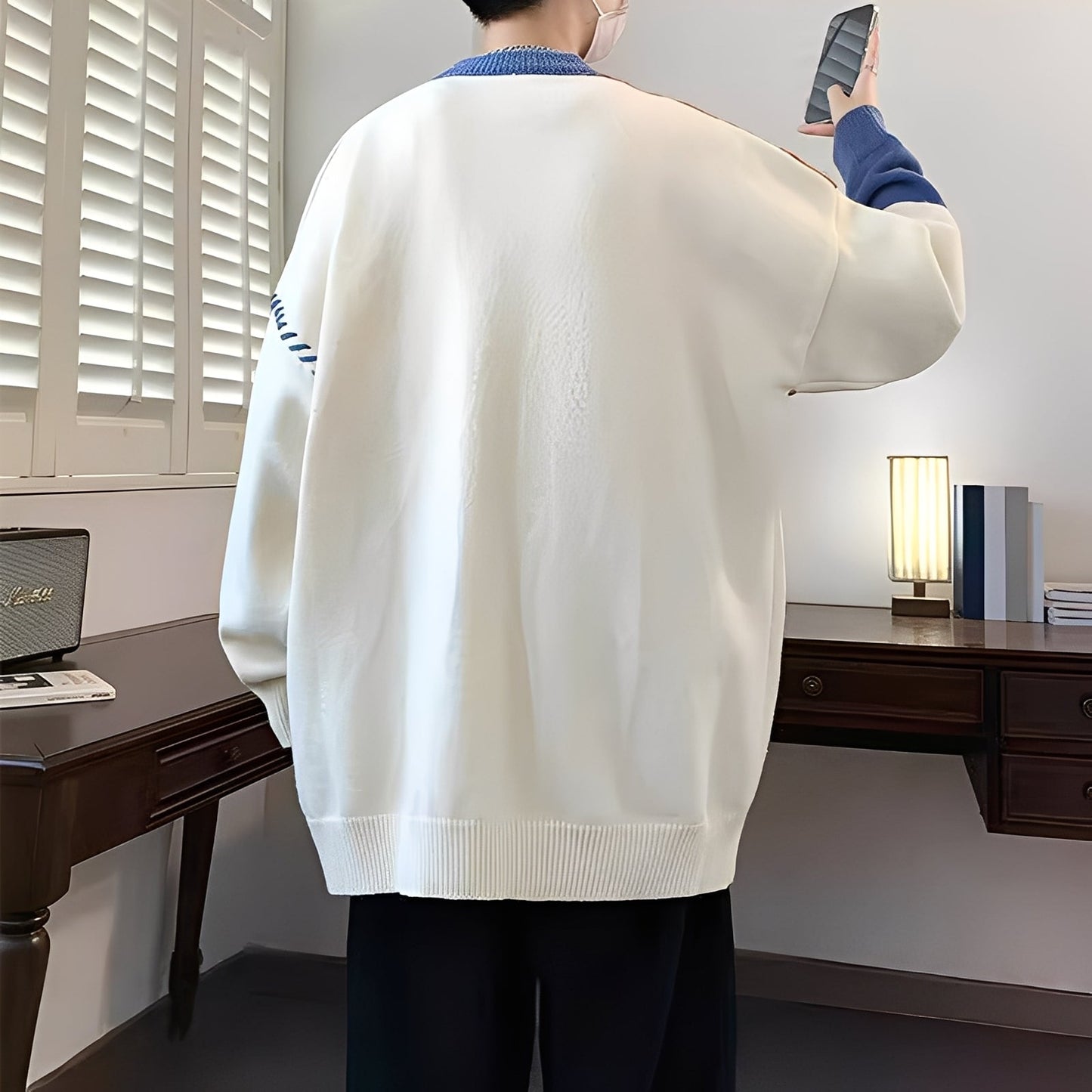 Carter - Pulls élégants en patchwork pour hommes et chauds