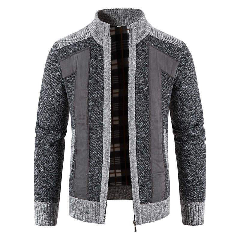 Domenic - Veste douce et lâche avec zip pour hommes