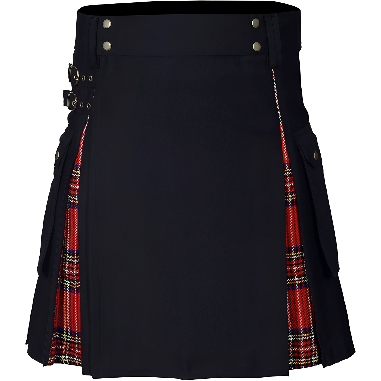 Carla - Jupe kilt symétrique et élégante avec boucle pour femmes