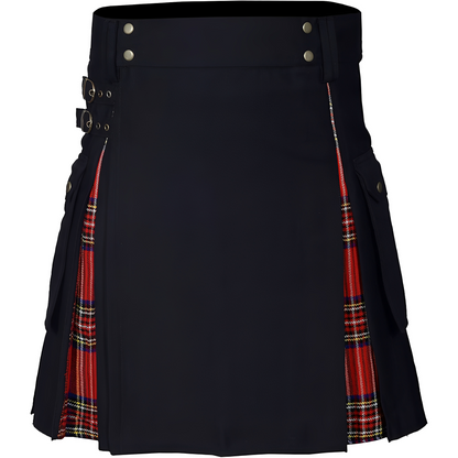 Carla - Jupe kilt symétrique et élégante avec boucle pour femmes
