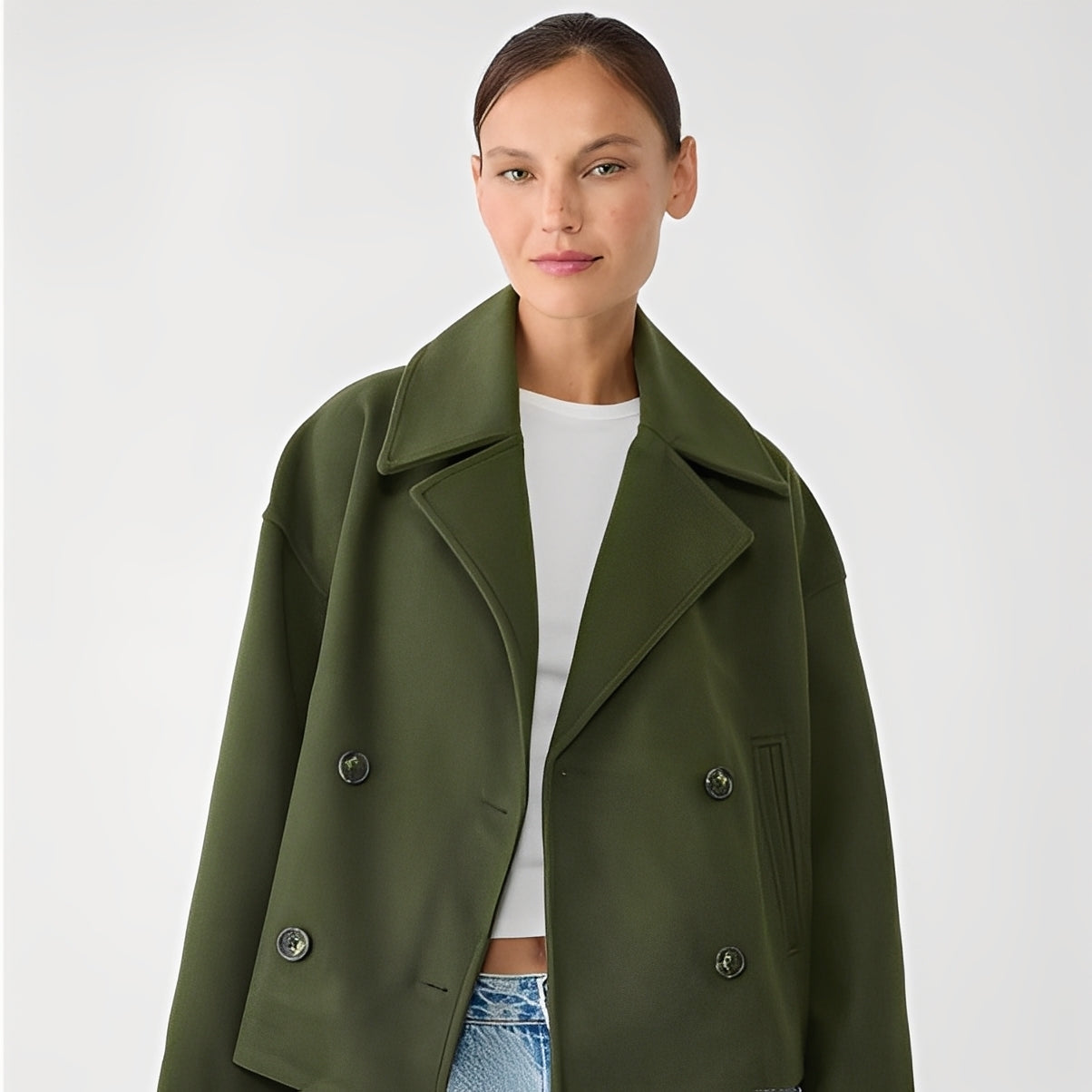 Abegail - Blouson court ample et décontracté pour femmes