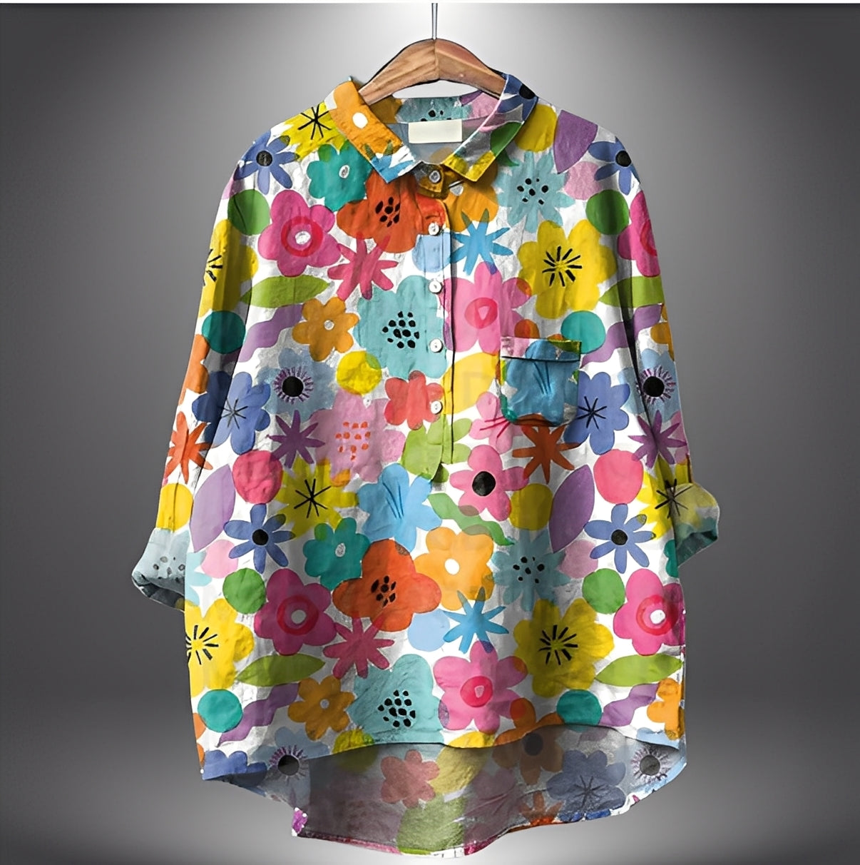 Garance - Blouse classique à manches longues pour femme