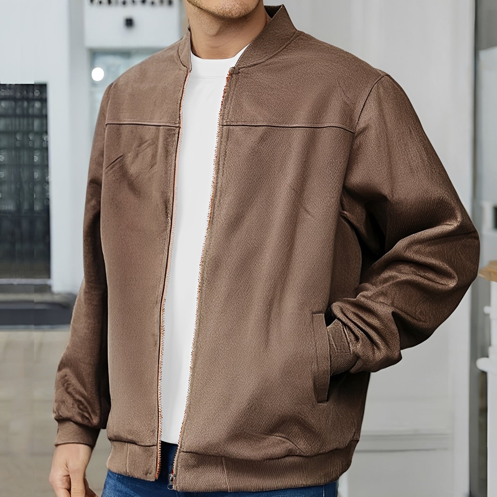Aiden – Blouson bomber pour homme – style décontracté