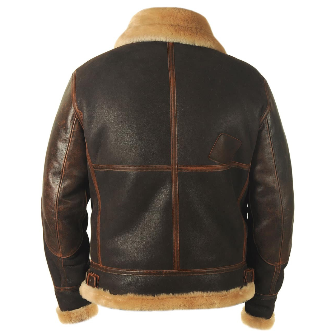 William - Manteau rétro pour hommes, épais et chaud