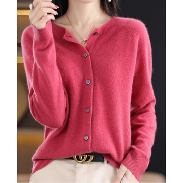 Olivia - Cardigan en laine de cachemire soyeuse