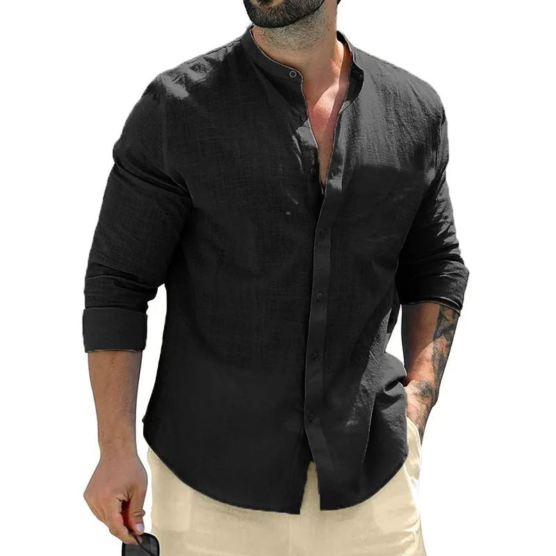 Dominic - Chemise à manches longues décontractée pour hommes