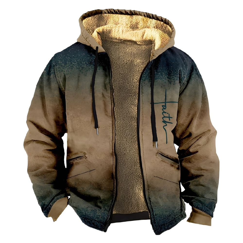 Mervin - Sweat à capuche chaud et coloré pour homme