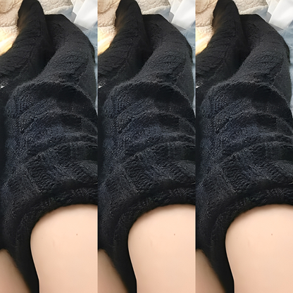 Hailee - Chaussettes longues tricotées chaudes pour femmes