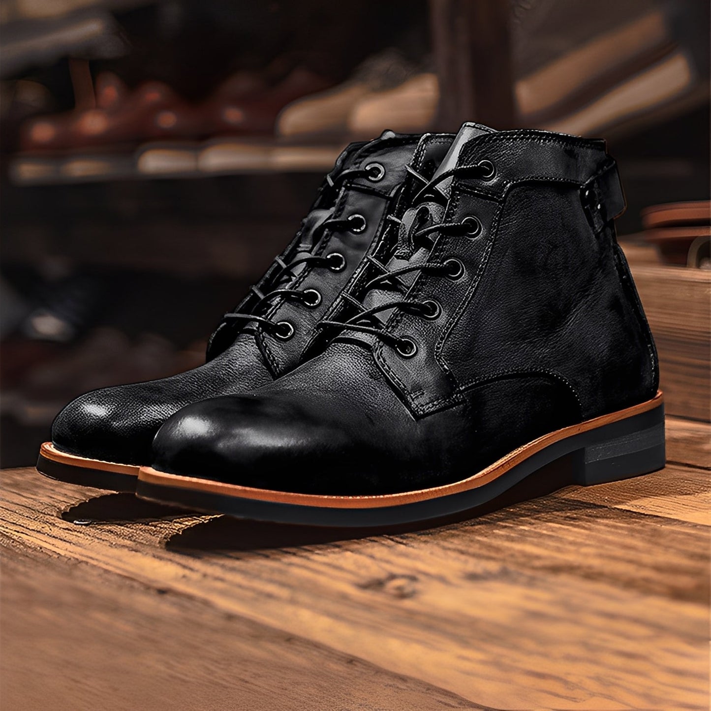 Chester - Bottes en cuir Retro-Martin pour hommes