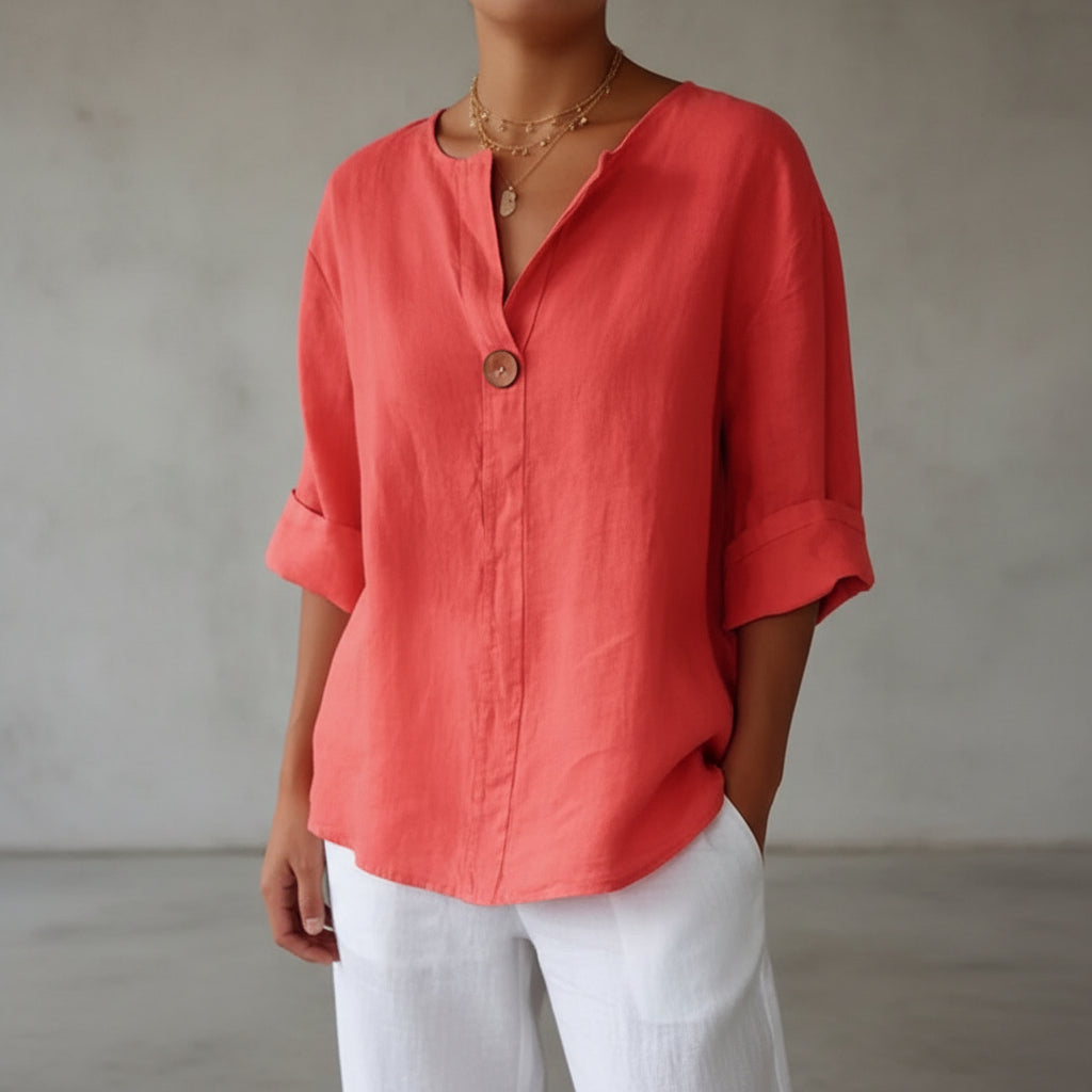 Arabella - Blouse ample pour femmes avec décolleté en V