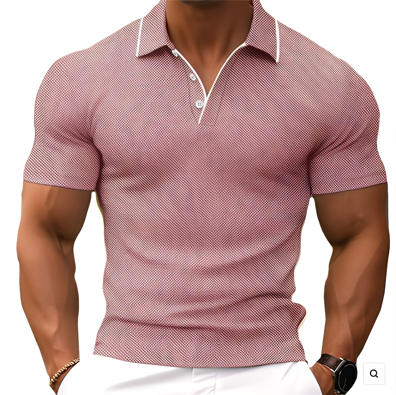 Florence - Polo homme relax avec boutons