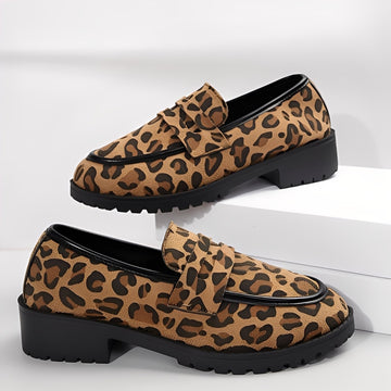 Camélia - Chaussures féminines élégantes avec motif léopard