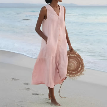 Claudia - Robe d'été ample à col en V