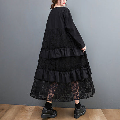 Lauryn - Robe bohème décontractée à volants pour femme