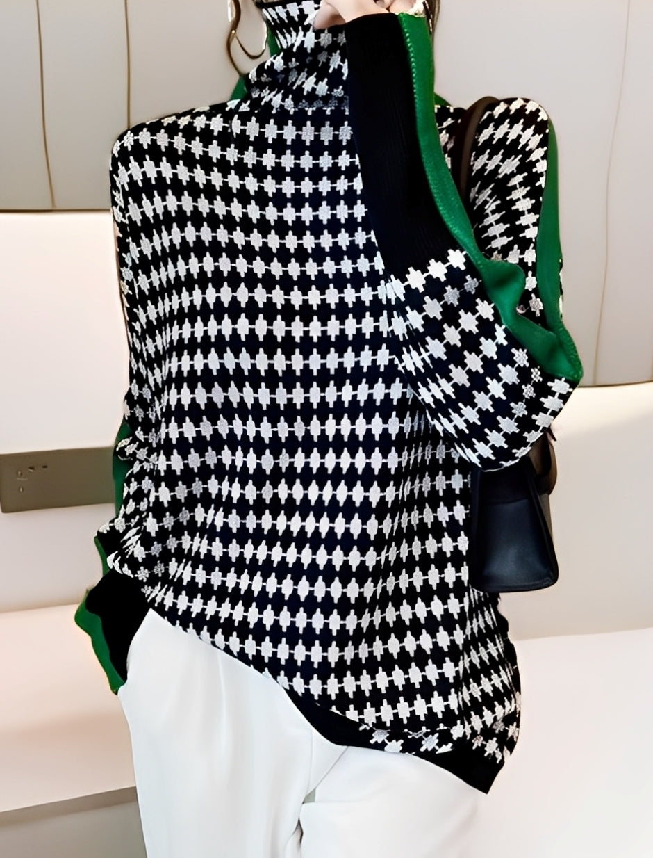 Bryony - Pull chic en tricot à col roulé pour femmes