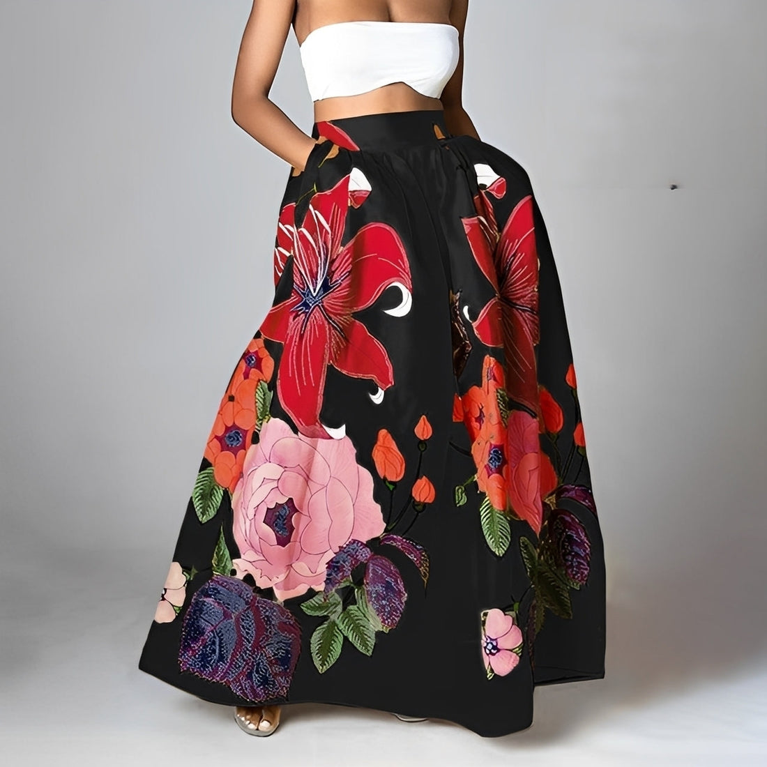 Jessica - Jupe boho élégante à taille haute pour femmes