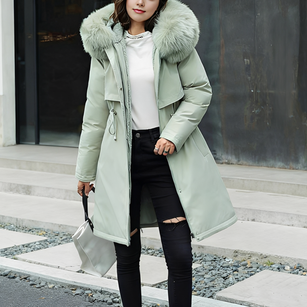 Evangie - Manteau à capuche, chaud et élégant