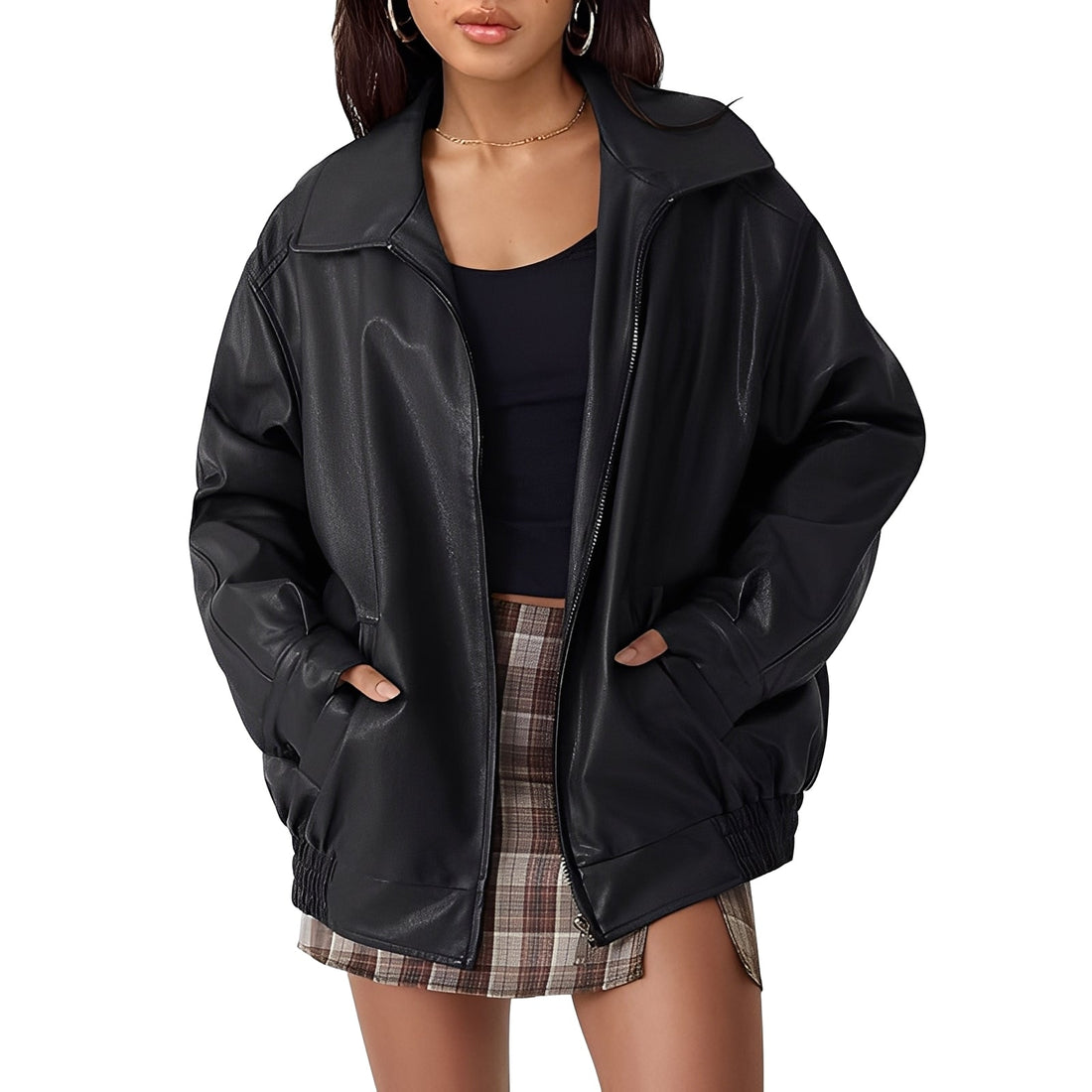 Lisette - Veste aviateur oversize pour femme