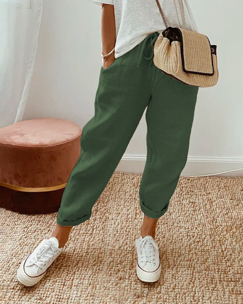 Mel - Pantalon d'été tendance et léger for women
