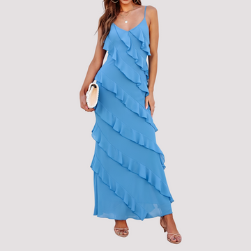 Micah - Robe maxi à volants élégante
