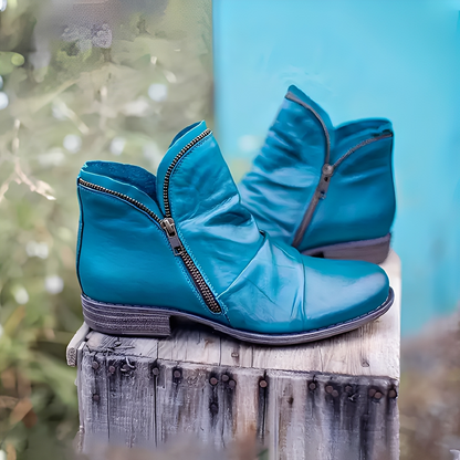 Maïa - Elegant leather ankle boots for women