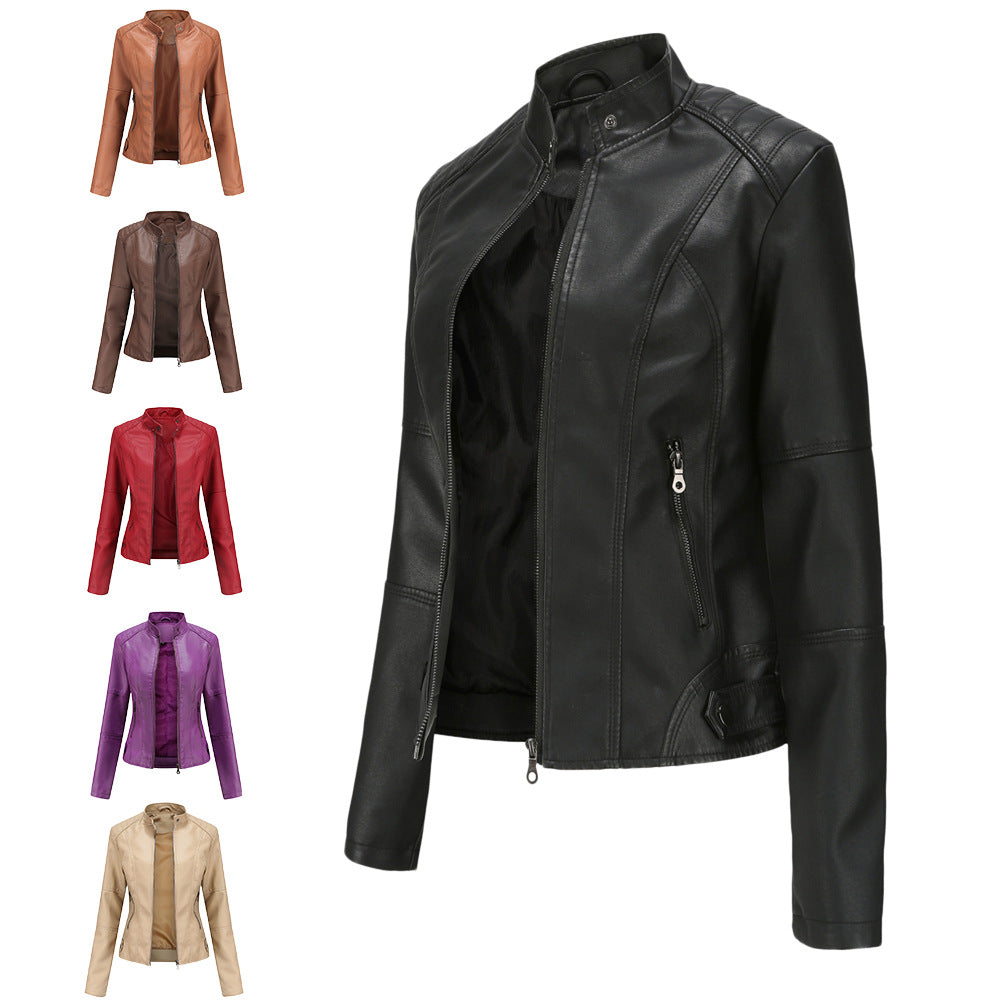 Claudia – Veste chic à col montant pour femme