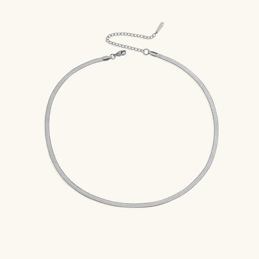 Elizabeth – Collier en chaîne serpent doré