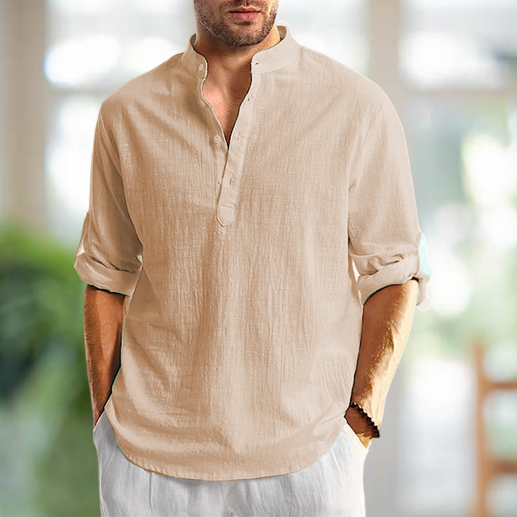Bryson - Chemise Décontractée en Lin pour Homme