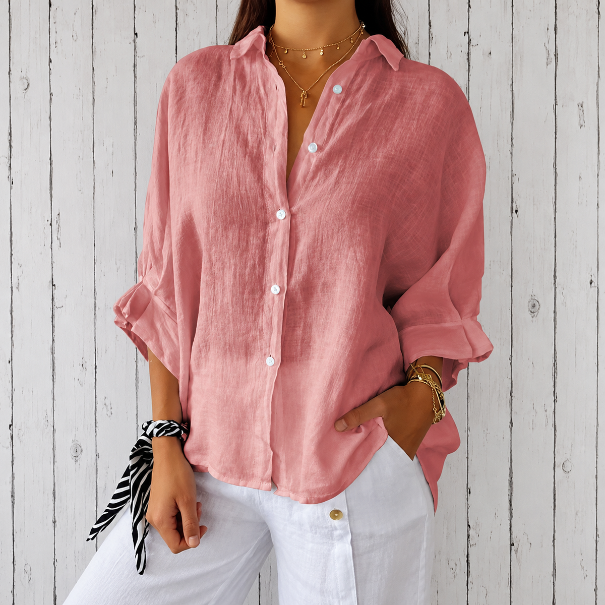 Madison - Élégante Blouse avec Design Classique et Boutons