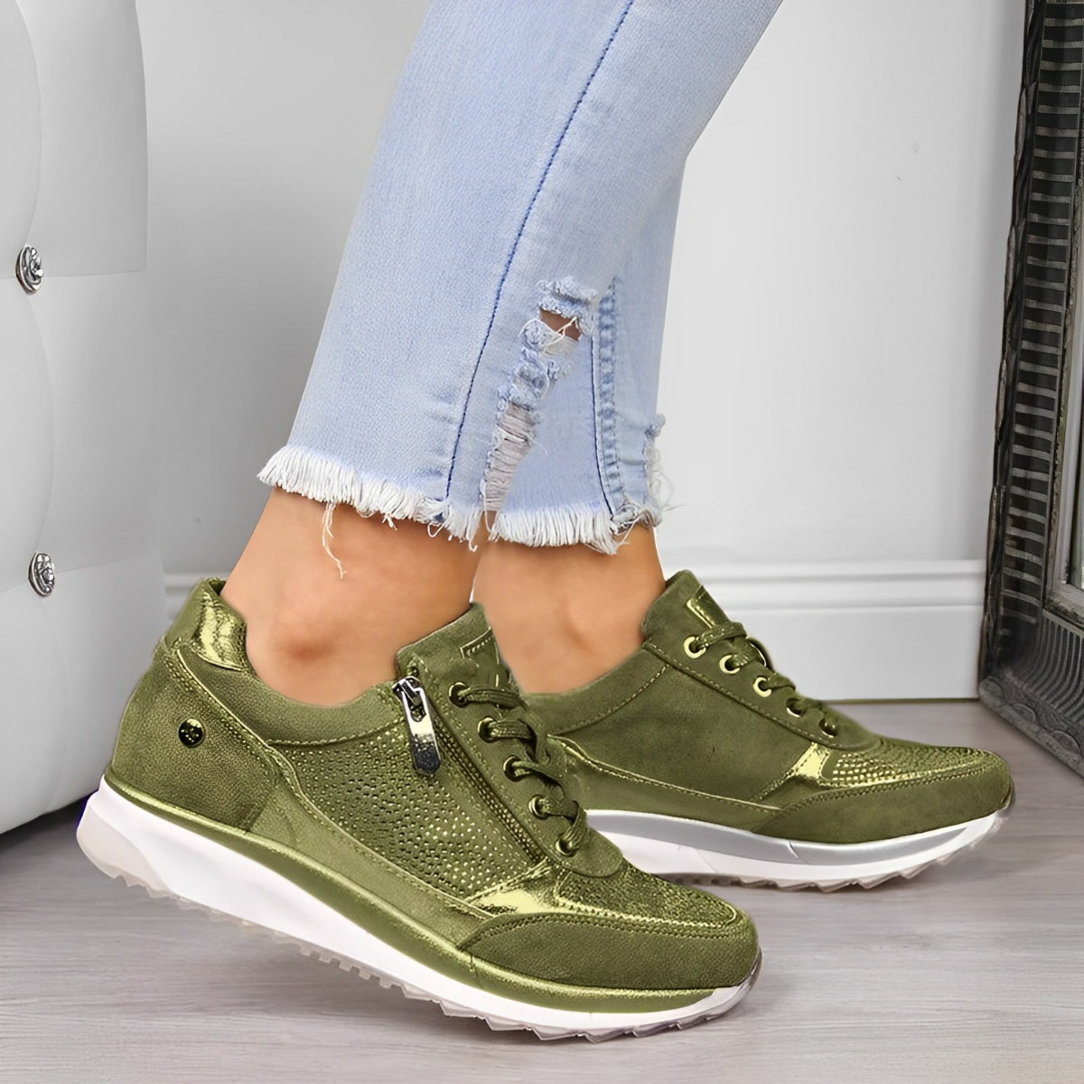 Pro Shoes - Baskets à fermeture éclair