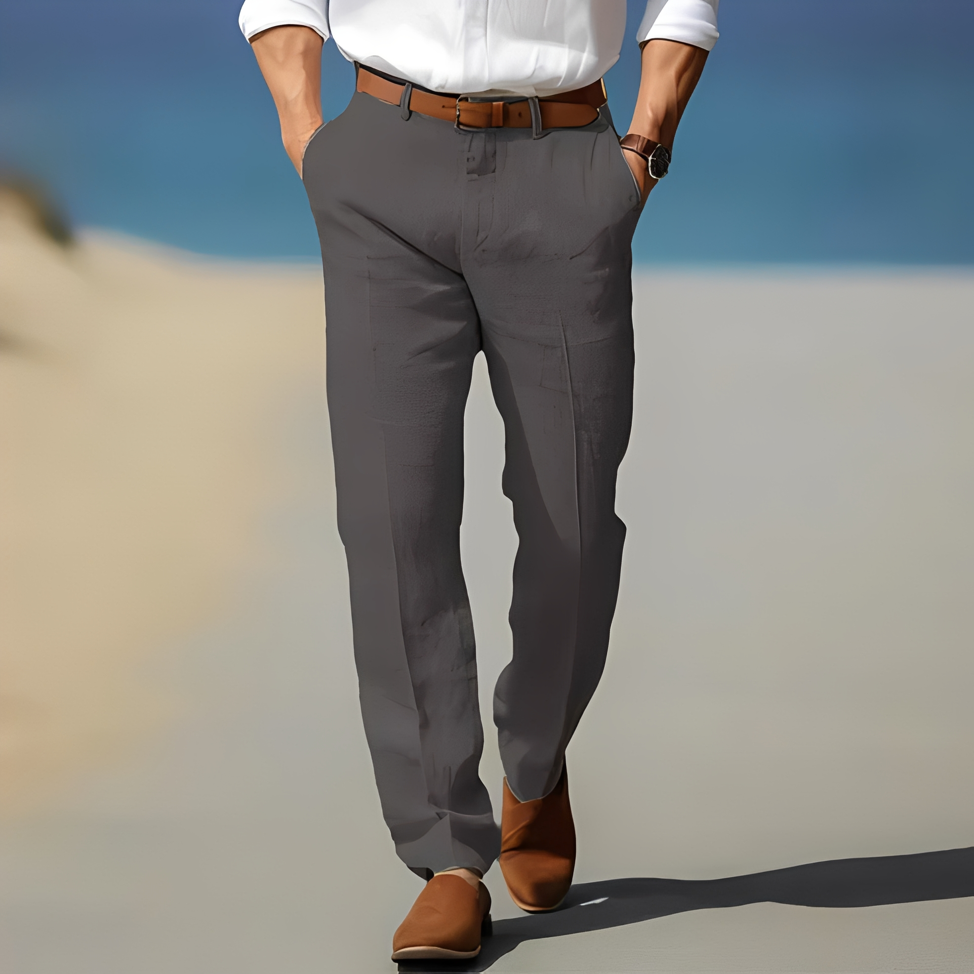 Kyle - Pantalon homme décontracté à la cheville