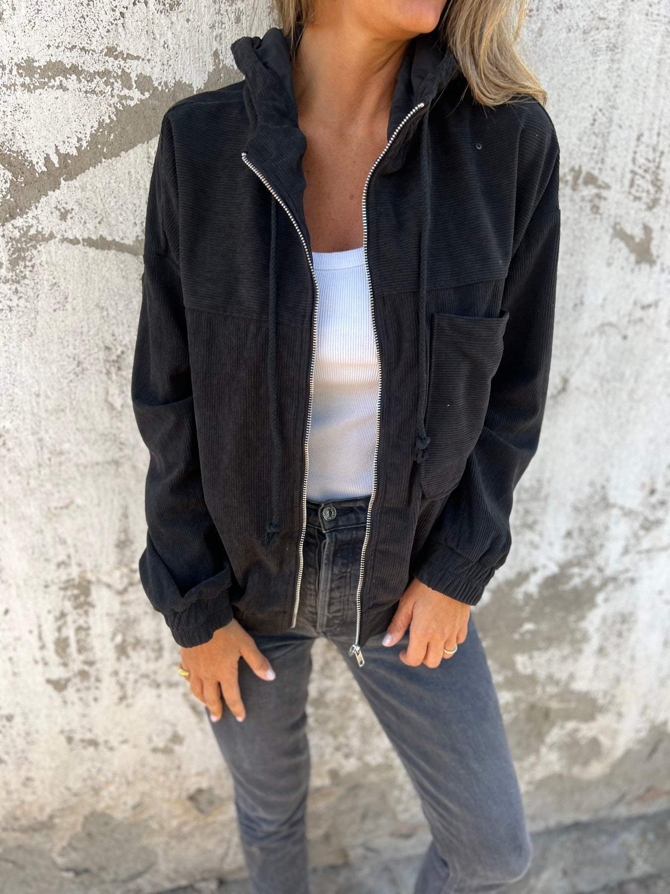 Ariellee – Veste Décontractée avec Capuche et Zip
