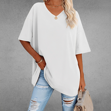 Andrea - Blouse élégante à col en V pour femme