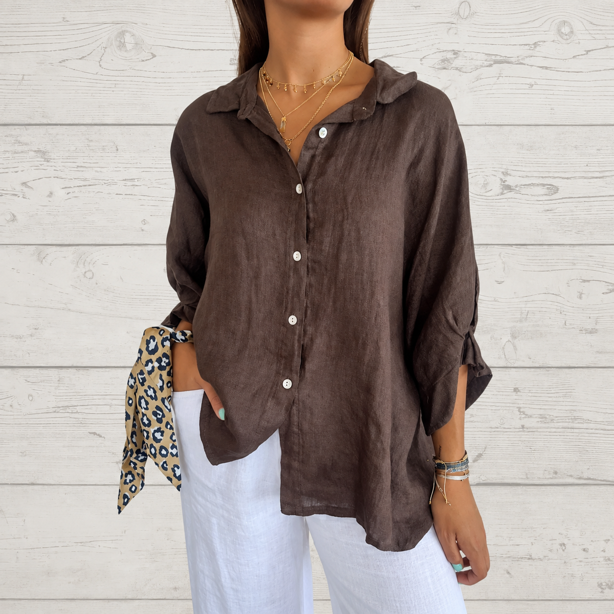 Madison - Élégante Blouse avec Design Classique et Boutons