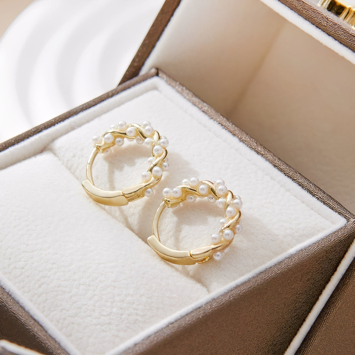 Ellie – Boucles d'oreilles en perles tressées