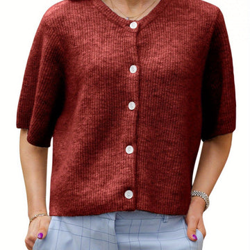 Margie - Cardigan ample à manches courtes pour femmes