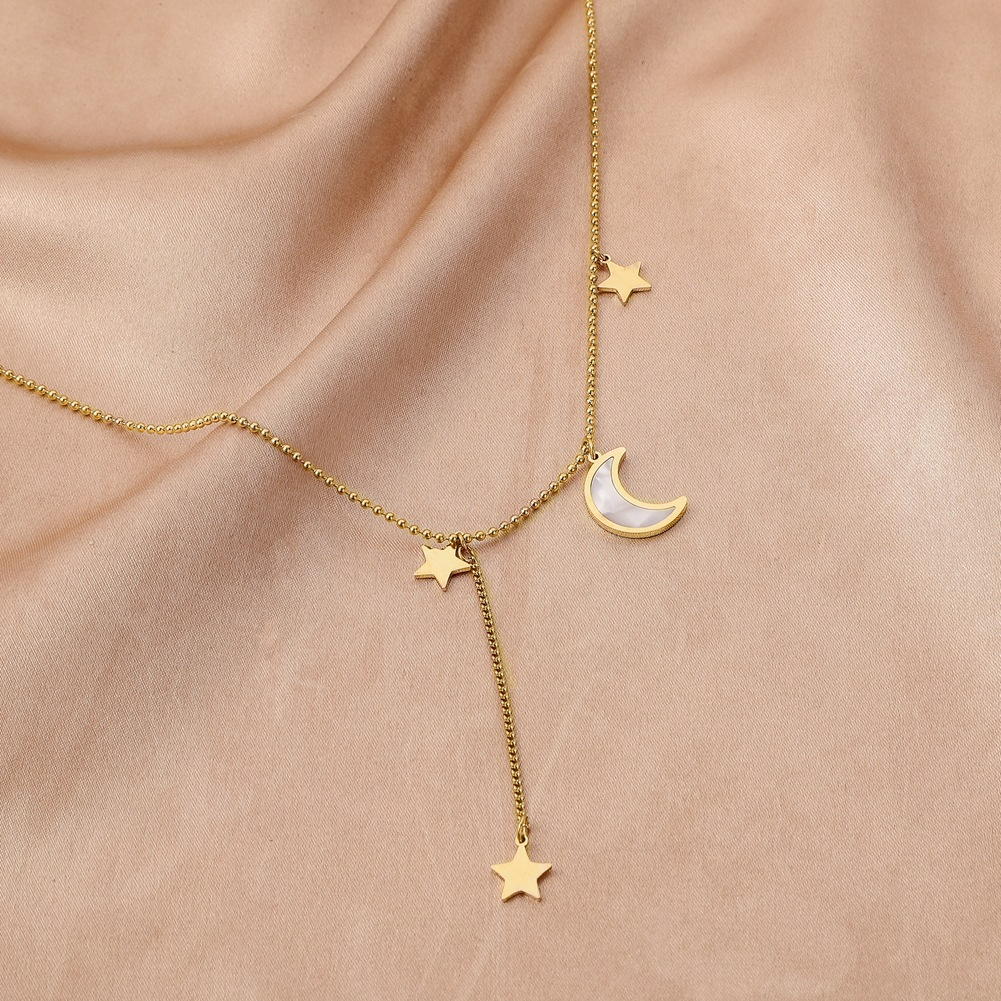 Collier d'Étoile et Lune - Demi Lune
