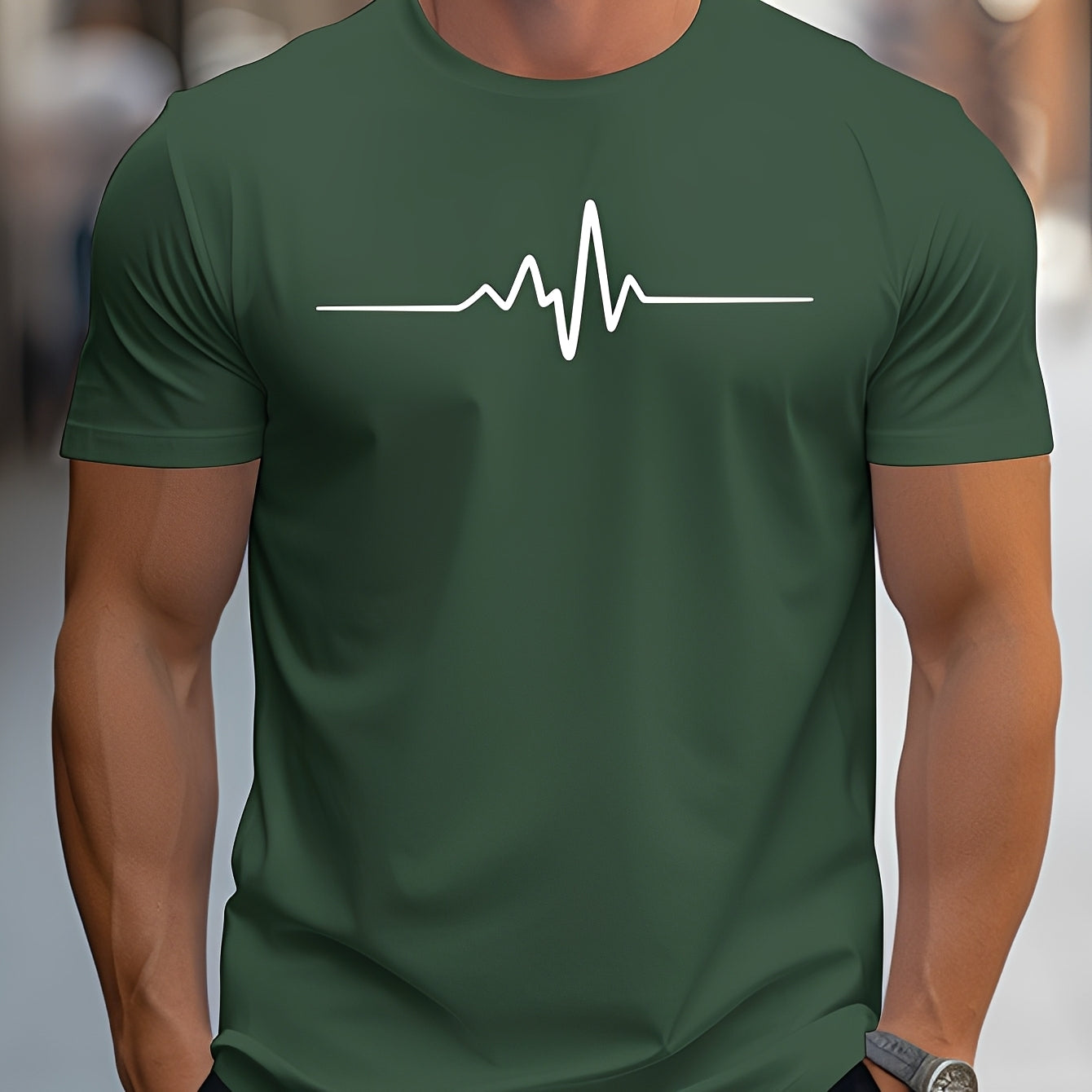 Russell - T-shirt imprimé ajusté pour hommes