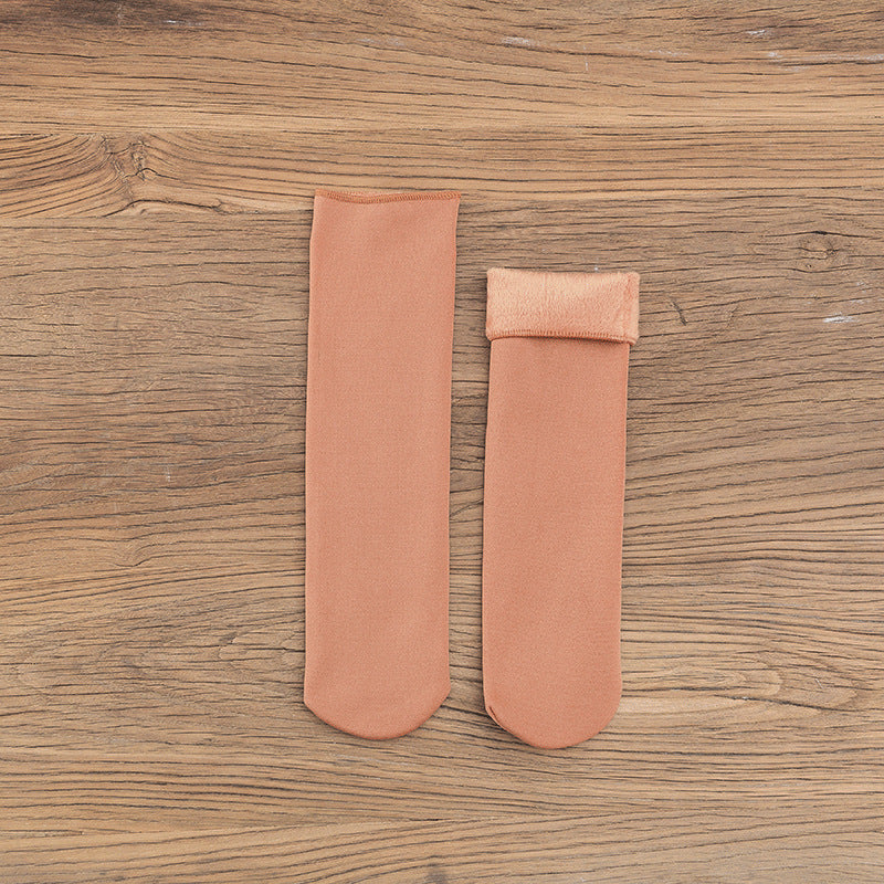 Gloria - Chaussettes en velours chaudes pour femmes pour l'hiver