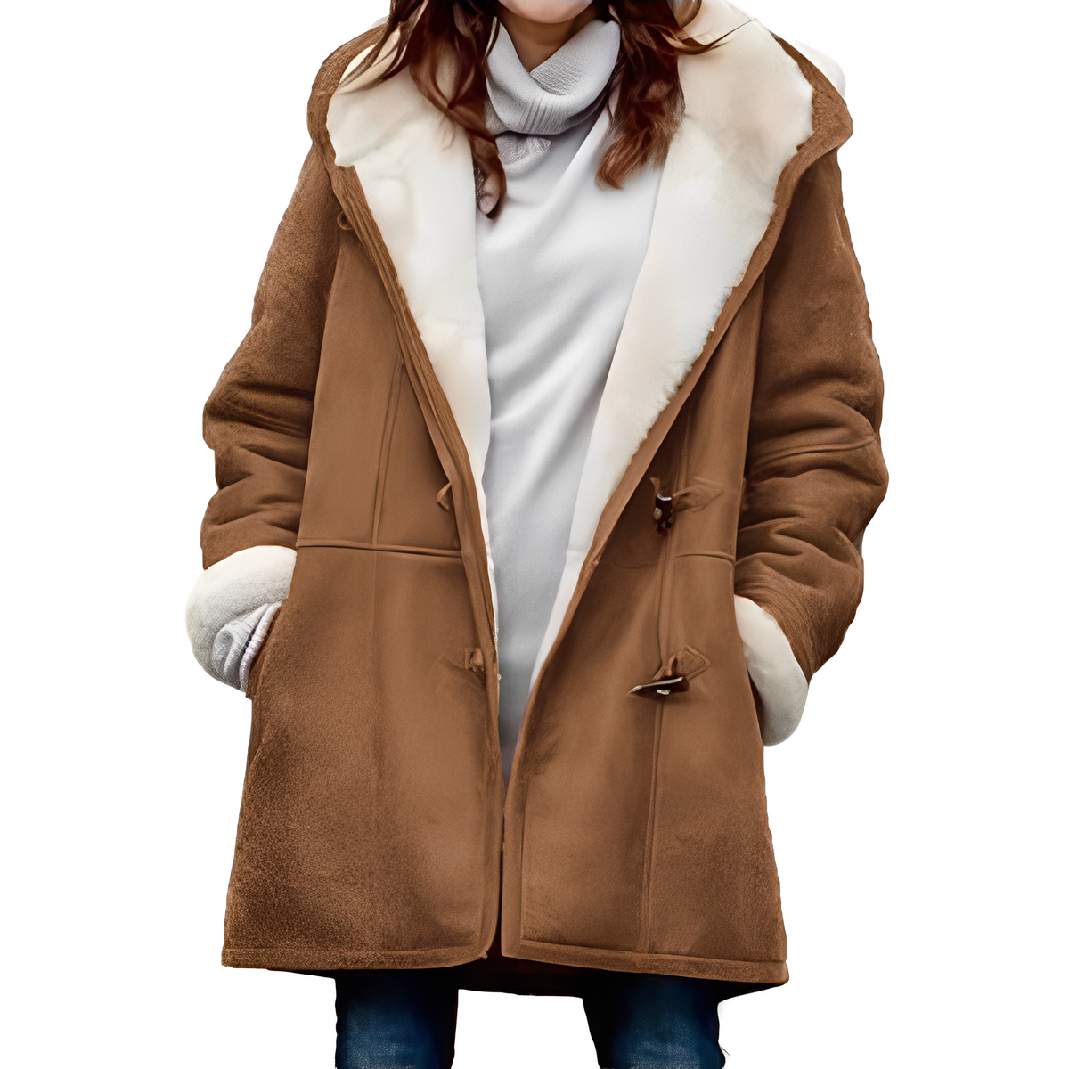 Madilyn - Manteau décontracté et chaud avec capuche