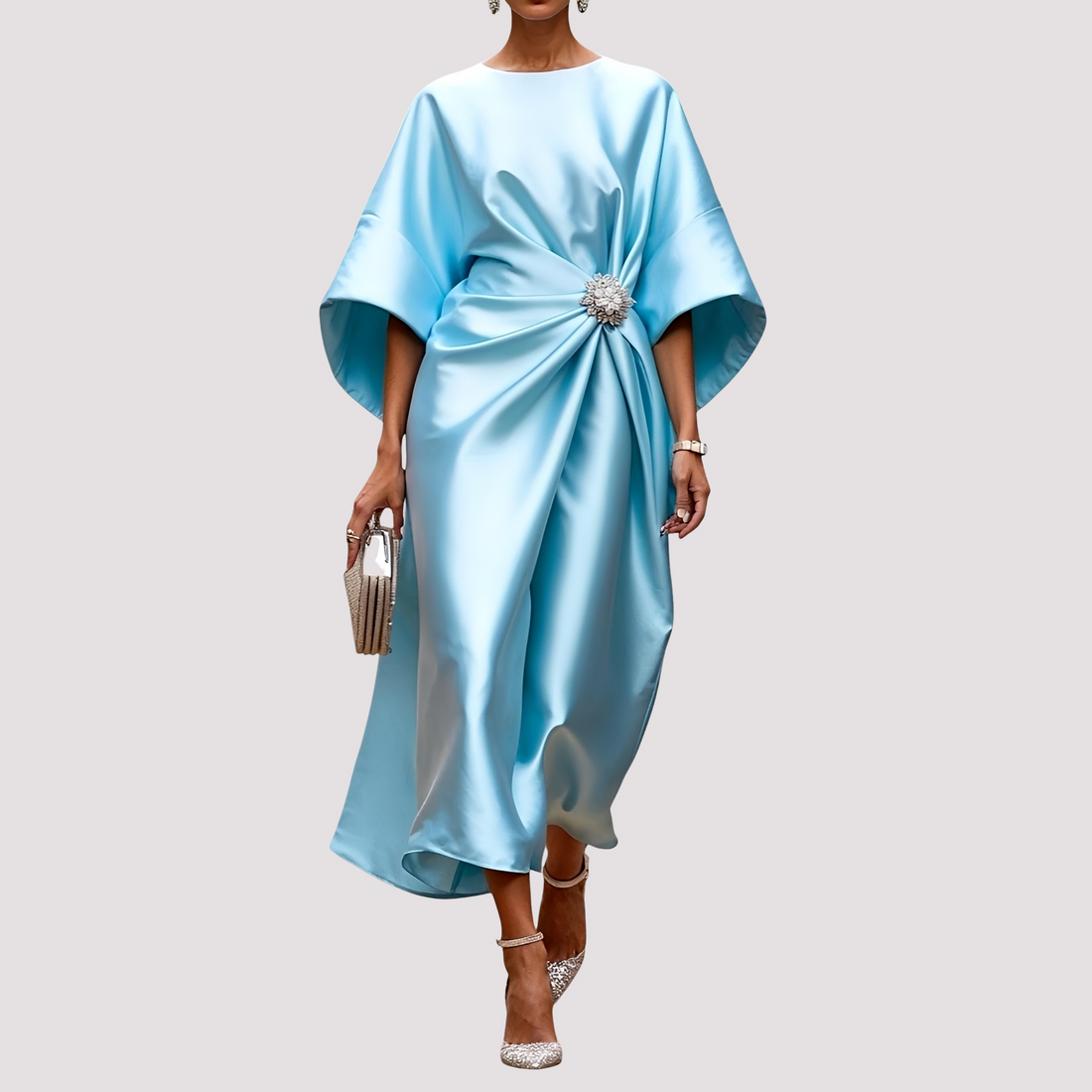 Kay - Robe Midi Élégante Croisée