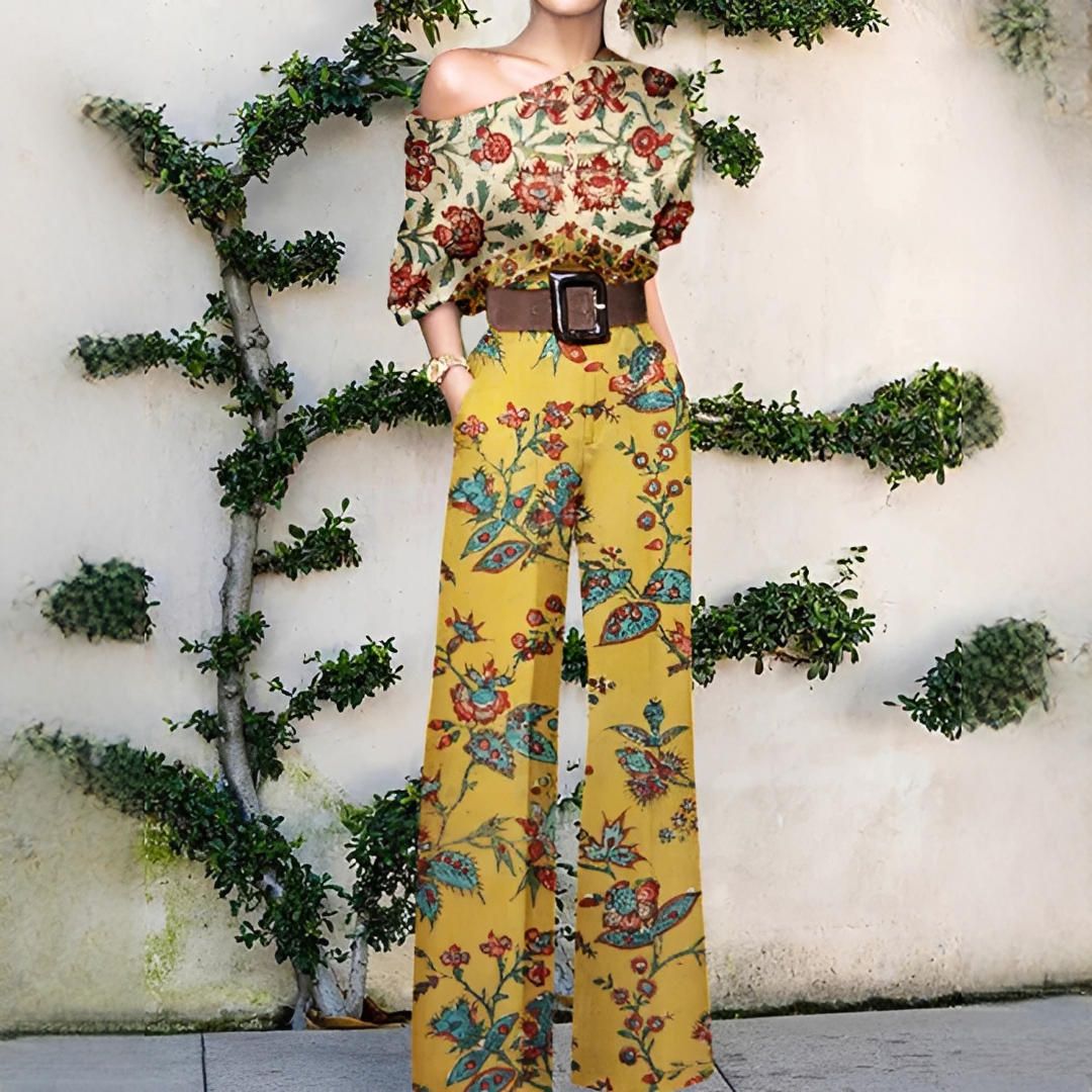 Chandrine - Combinaison large à coupe asymétrique pour femme