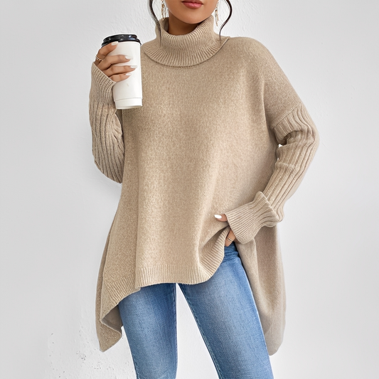 Maëlle - Turtleneck sweater in cashmere for women