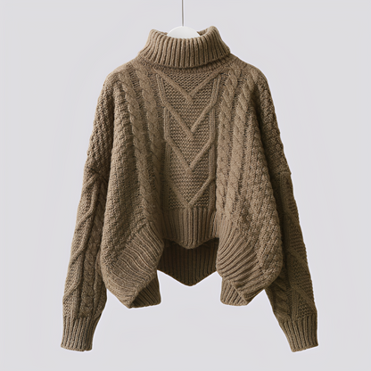 Claudia - Elegant turtleneck sweater for women