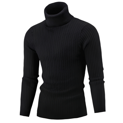 Patrick - Elegant knitted sweater with a turtleneck for men