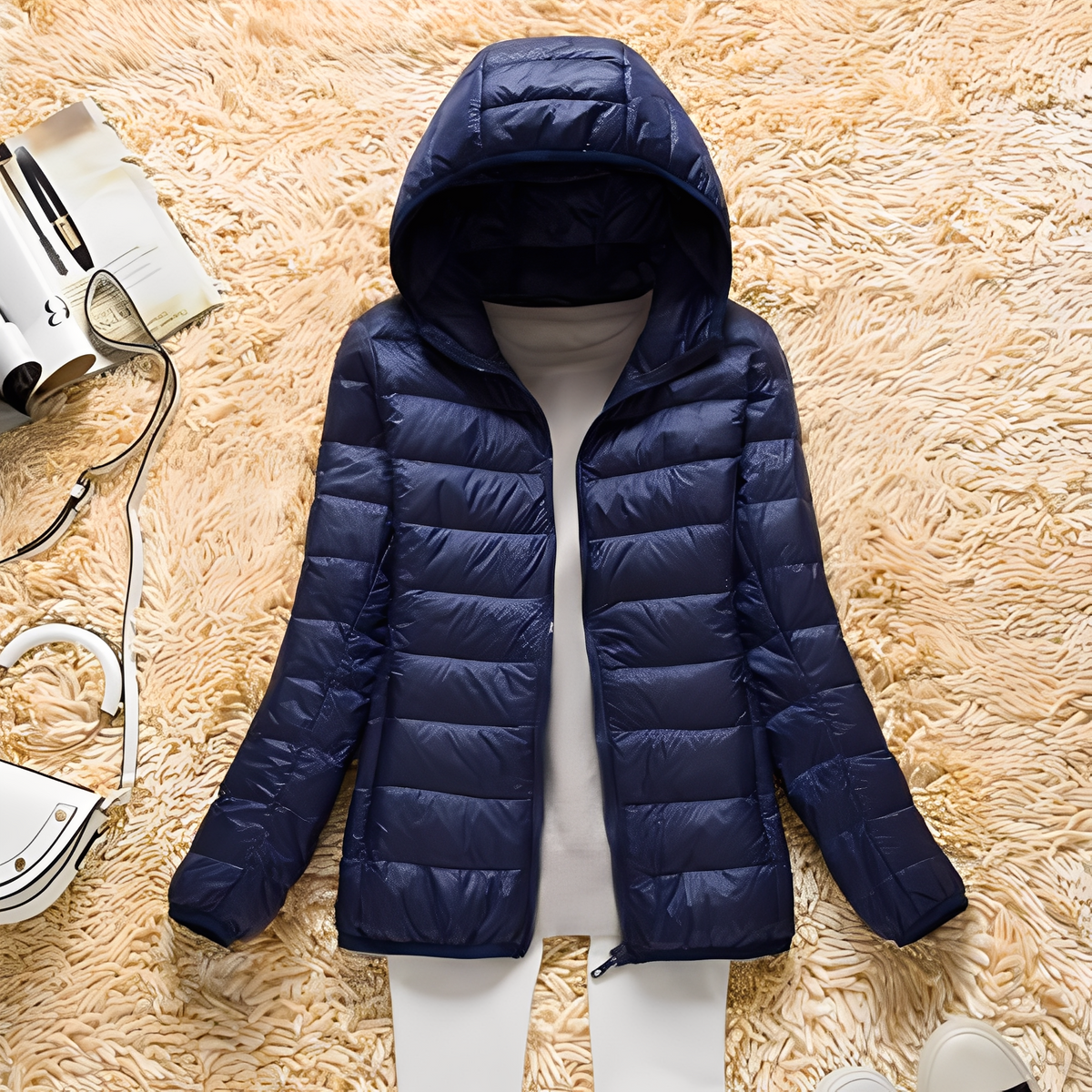 Lyndsay - Veste confortable et élégante avec capuche