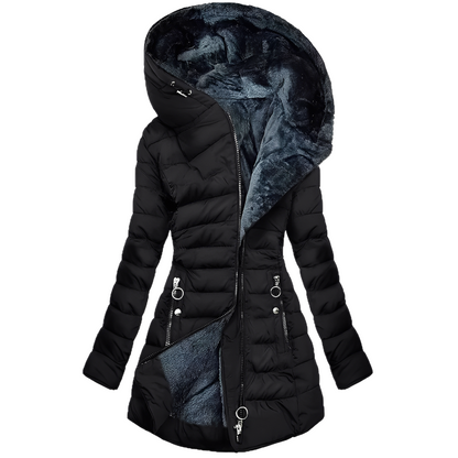 Jasmine - Veste d'hiver moderne avec capuche pour femmes