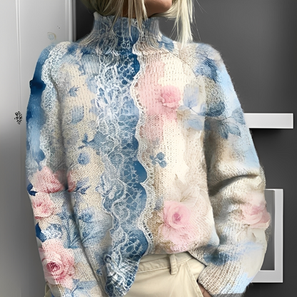 Olivia - Comfortable women's sweater with a turtleneck collar