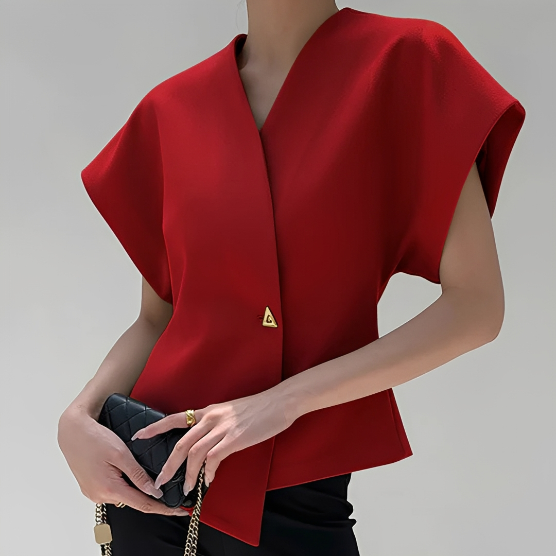 Ariella - Blouse chic à col en V